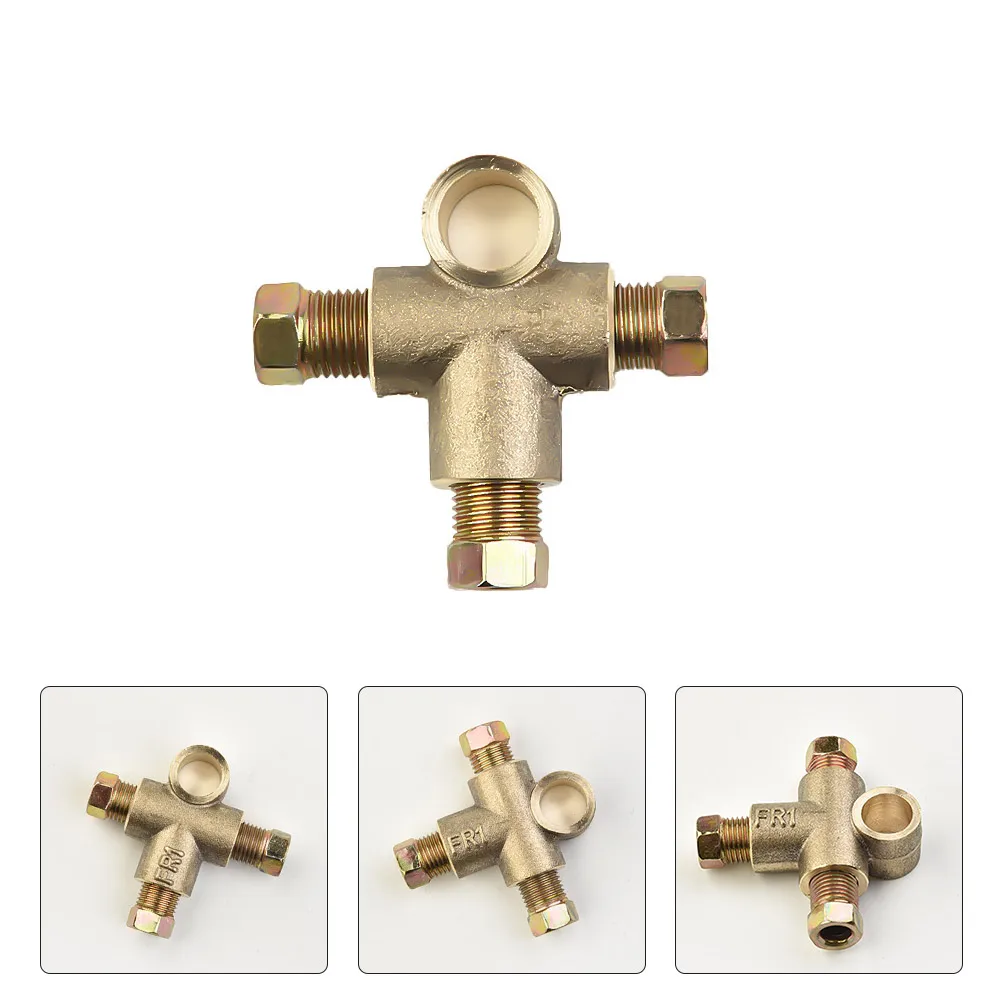 3 Way Brake T-type Tee Nut Short Joint With 3 Male Nuts Short Union Metric M10 3/16" Pipe 10mm Replacement Parts
3 Way Brake T-type Tee Nut Short Joint With 3 Male Nuts Short Union Metric M10 3/16" Pipe 10mm Replacement Parts