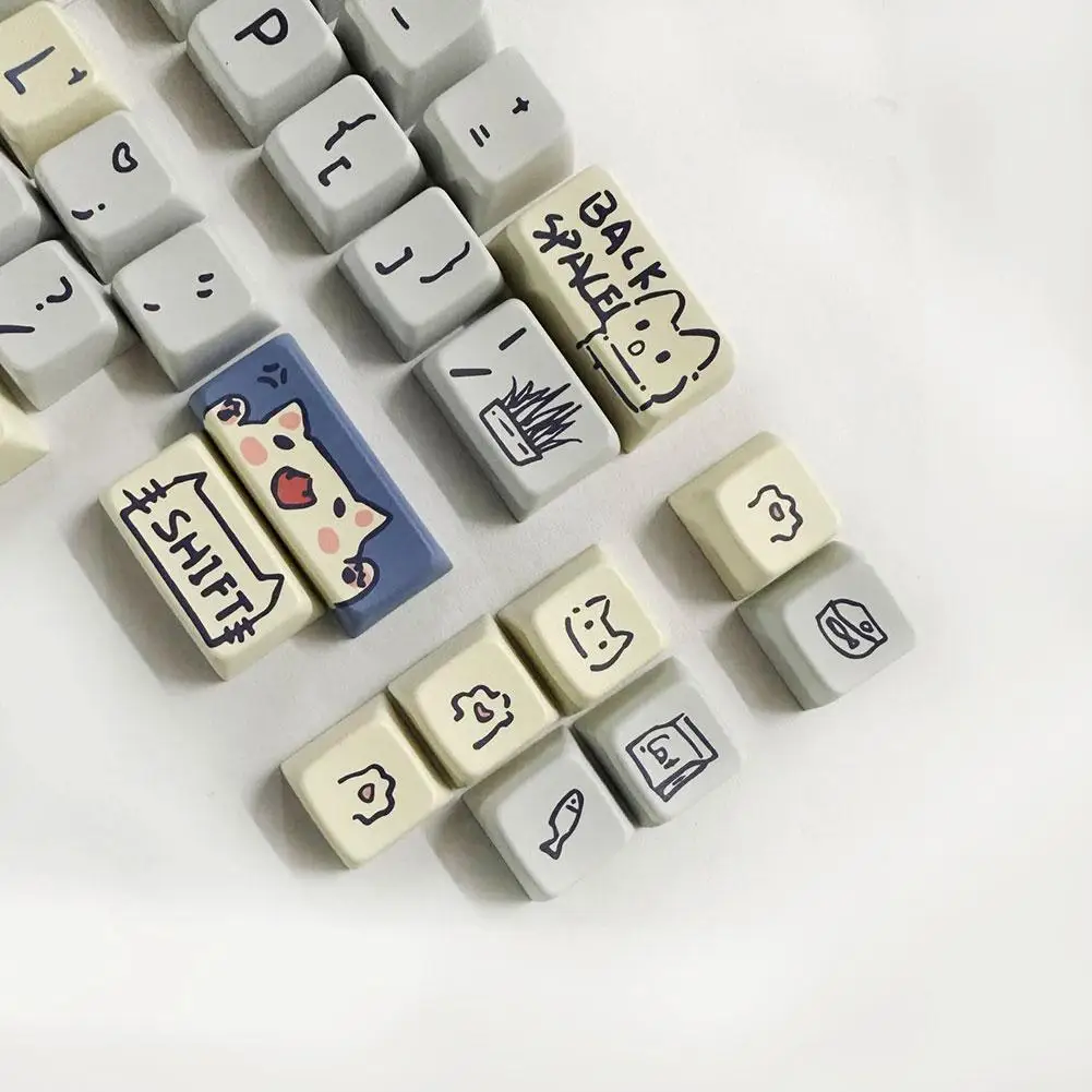 66/148keys Mda/original Height Pbt Keycap Cute Animal Theme Keycaps For Mechanical Gaming Keyboard Five-sided Sublimation K S7f7
66/148keys Mda/original Height Pbt Keycap Cute Animal Theme Keycaps For Mechanical Gaming Keyboard Five-sided Sublimation K S7f7