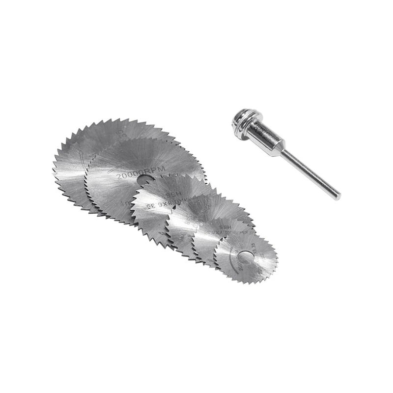 7Pcs HSS Rotary Tools Circular Saw Blades Cutting Discs Mandrel Cutoff Cutter Power Tools For Wood Plastic And Aluminum
7Pcs HSS Rotary Tools Circular Saw Blades Cutting Discs Mandrel Cutoff Cutter Power Tools For Wood Plastic And Aluminum