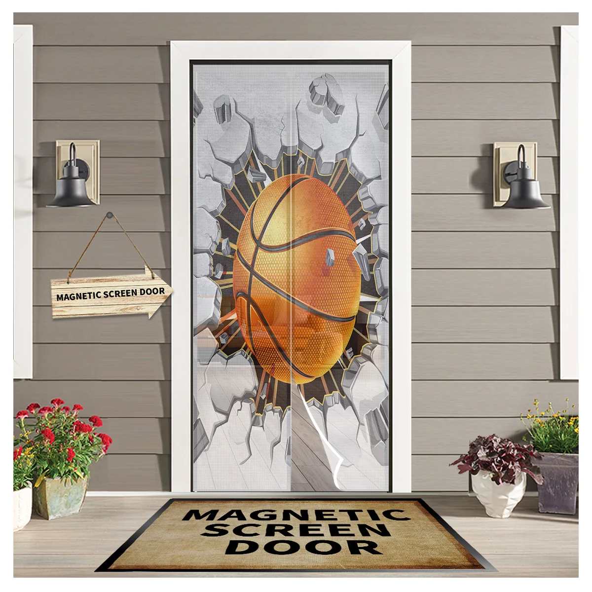 Basketball Wall Crack Magnetic Screen Door Curtain Home Summer Window Mosquito Net for Kitchen Bedroom
Basketball Wall Crack Magnetic Screen Door Curtain Home Summer Window Mosquito Net for Kitchen Bedroom