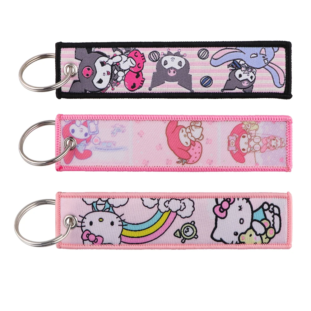 Cute Pink Cartoon Cat Keychain for Motorcycles Embroidery Key Fobs Holder Girl Women Key Tag Key Ring Accessories Gifts
Cute Pink Cartoon Cat Keychain for Motorcycles Embroidery Key Fobs Holder Girl Women Key Tag Key Ring Accessories Gifts