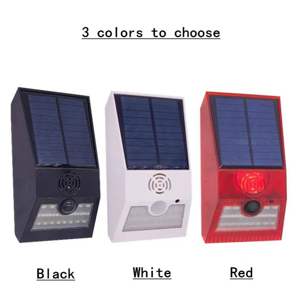 Multi-function Solar Alarm Lamp Remote Control Security Alarm Siren PIR Motion Sensor Detector Wall Light For Home Yard Outdoor
Multi-function Solar Alarm Lamp Remote Control Security Alarm Siren PIR Motion Sensor Detector Wall Light For Home Yard Outdoor