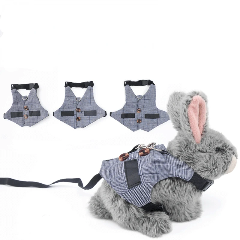 Rabbit Vest Harness and Leash Set Adjustable Formal Adjustable Soft Bunny Harness for Bunny Rabbit Kitten Small Animal Walking
Rabbit Vest Harness and Leash Set Adjustable Formal Adjustable Soft Bunny Harness for Bunny Rabbit Kitten Small Animal Walking