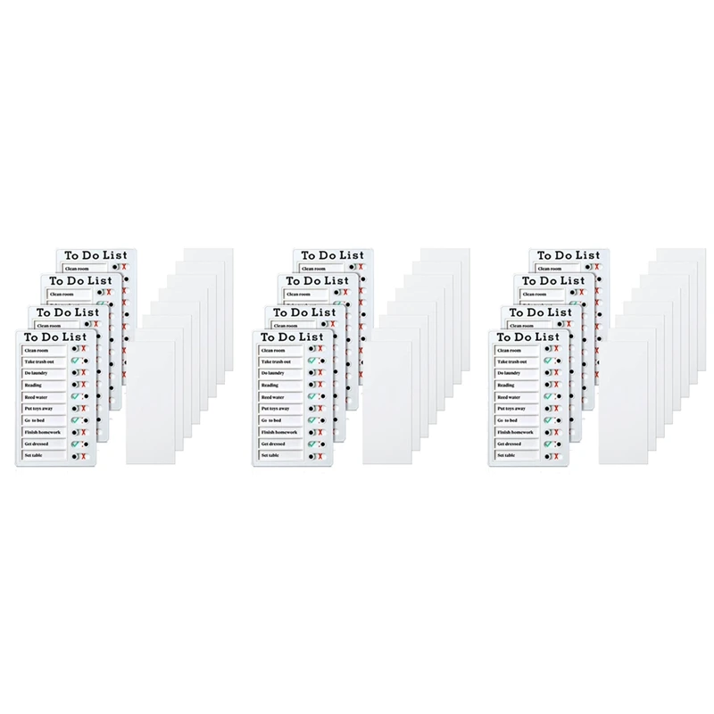 12 Pcs to Do List Memo Board Removable Message Board Plastic RV Checklist Personal Schedule Board with 24 Cards
12 Pcs to Do List Memo Board Removable Message Board Plastic RV Checklist Personal Schedule Board with 24 Cards