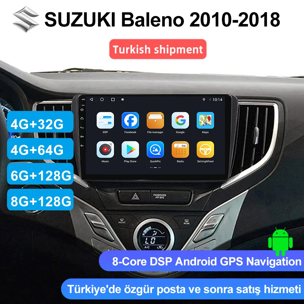 8 Core CPU AVOUT DSP Carplay Radio FM Video Android10 Car DVD Player Nav 4G Wifi GPS Navigation for SUZUKI Baleno 2010 2015 2018
8 Core CPU AVOUT DSP Carplay Radio FM Video Android10 Car DVD Player Nav 4G Wifi GPS Navigation for SUZUKI Baleno 2010 2015 2018