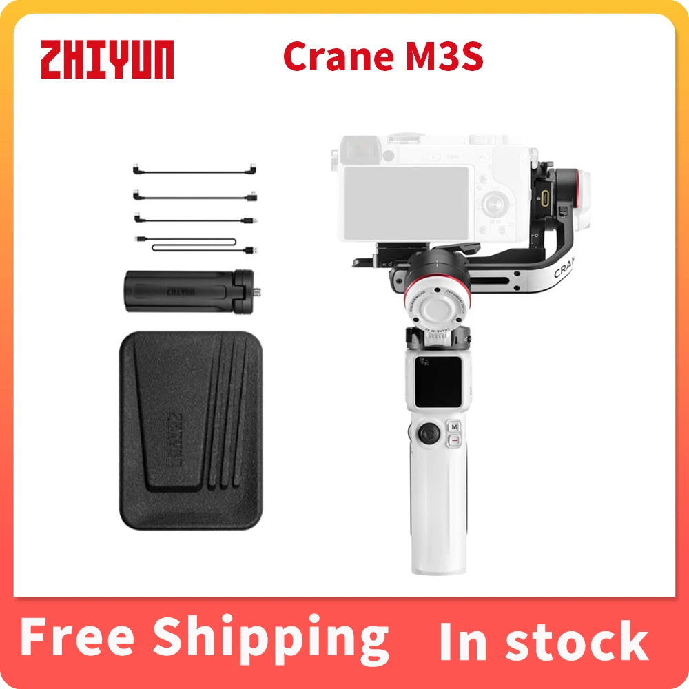 ZHIYUN Crane M3S Camera Handheld Stabilizer Gimbal 3 Axis Bluetooth Shutter Control Fill Light For Mirrorless Camera
ZHIYUN Crane M3S Camera Handheld Stabilizer Gimbal 3 Axis Bluetooth Shutter Control Fill Light For Mirrorless Camera