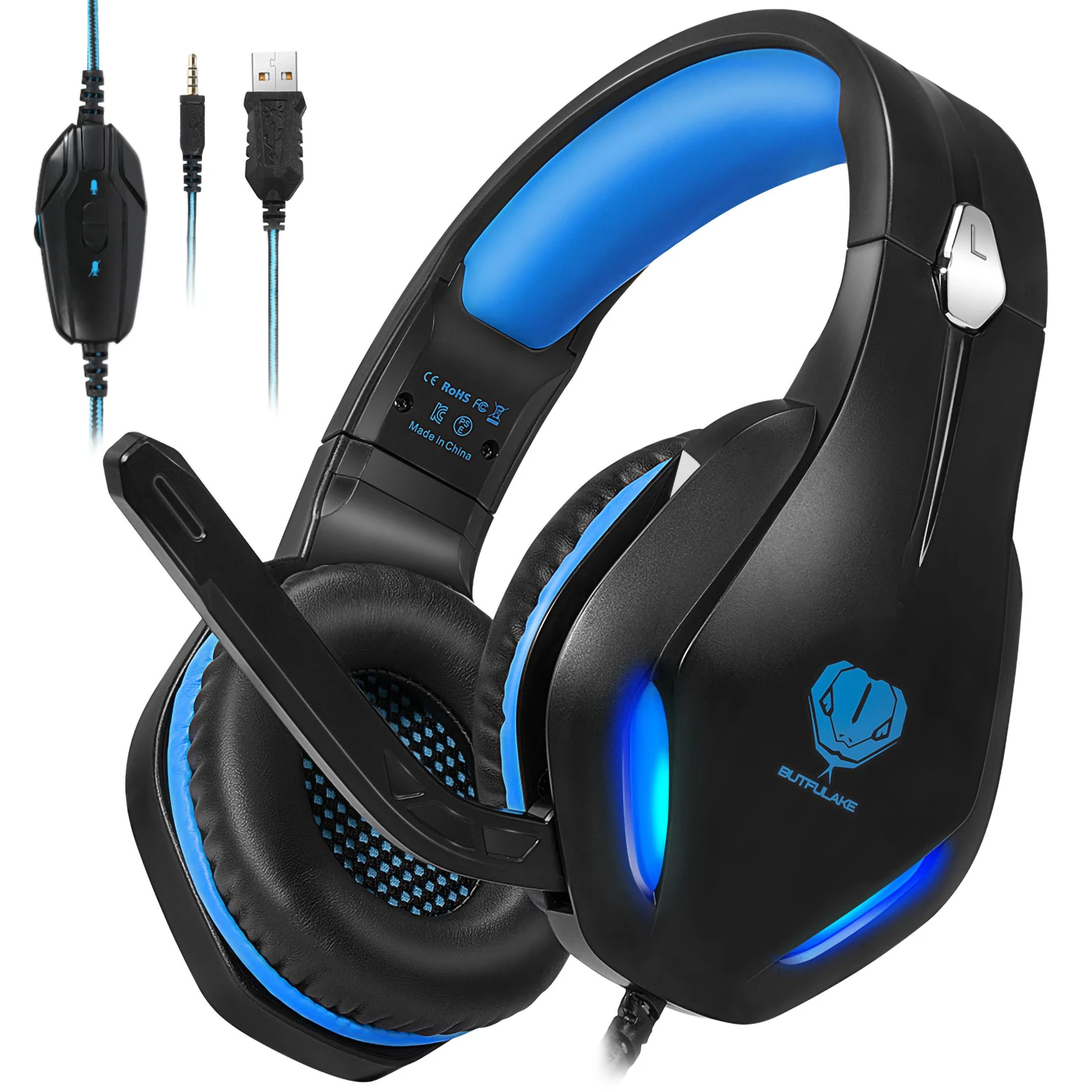 Gaming Headset for PS5,Laptop,PS4,XboxOne,PC, with Noise Canceling Mic and LED Light Lightweight Comfortable Over Ear Headphones
Gaming Headset for PS5,Laptop,PS4,XboxOne,PC, with Noise Canceling Mic and LED Light Lightweight Comfortable Over Ear Headphones