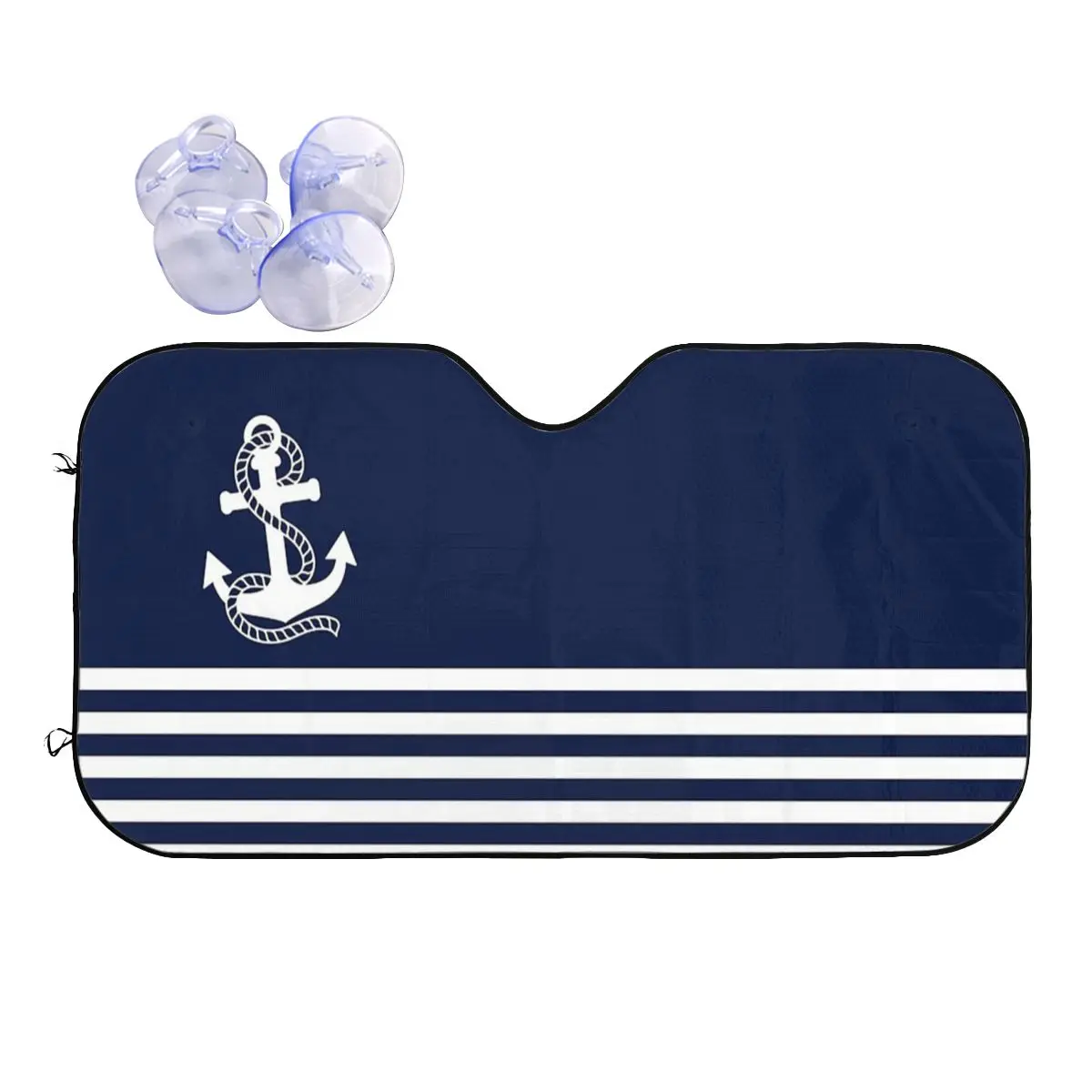 Nautical Navy Blue Stripes And White Anchor Polyester Sunshade Windscreen 70x130cm Aluminium Foil Car Sunshade Car-covers
Nautical Navy Blue Stripes And White Anchor Polyester Sunshade Windscreen 70x130cm Aluminium Foil Car Sunshade Car-covers
