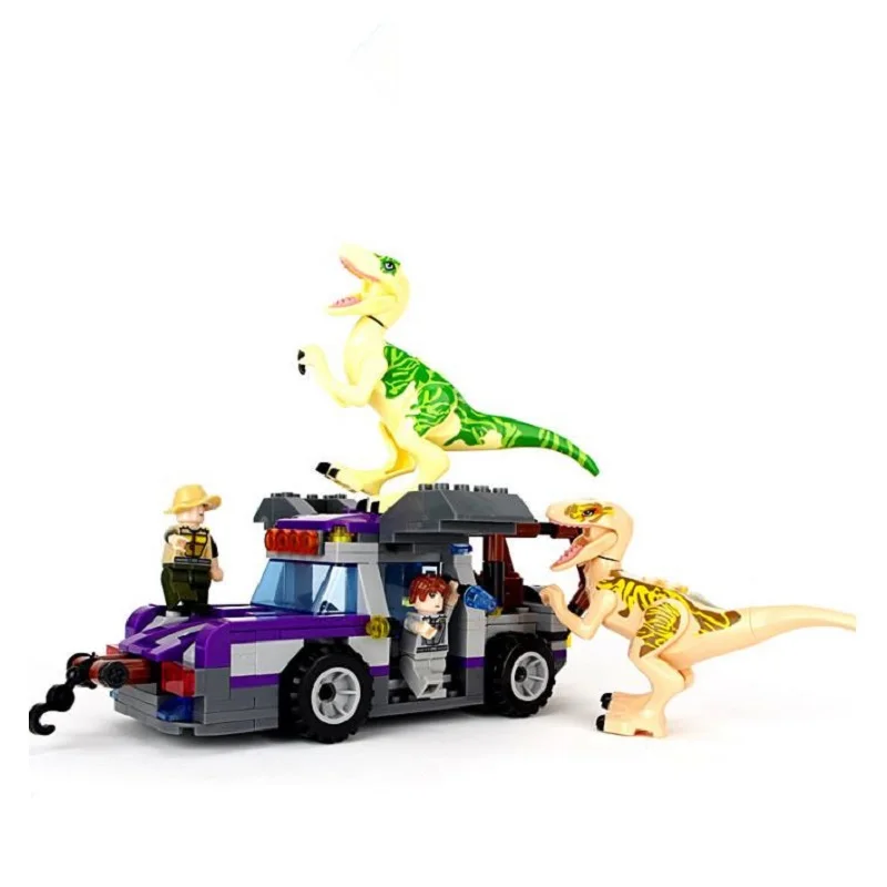 410pcs Jurassic Dinosaur World Tyrannosaurus Rex Siege Double-Ridged Dragon Building Blocks DIY Bricks Toys Gift For Children
410pcs Jurassic Dinosaur World Tyrannosaurus Rex Siege Double-Ridged Dragon Building Blocks DIY Bricks Toys Gift For Children