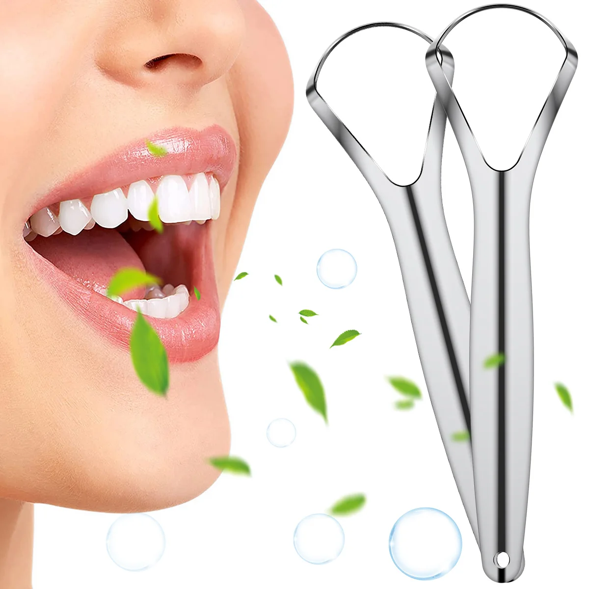 2Pcs Stainless Steel Tongue Scraper Metal Cleaner Reusable Eco-friendly Brush Fresh Breath Oral Care Tongue Cleaner
2Pcs Stainless Steel Tongue Scraper Metal Cleaner Reusable Eco-friendly Brush Fresh Breath Oral Care Tongue Cleaner