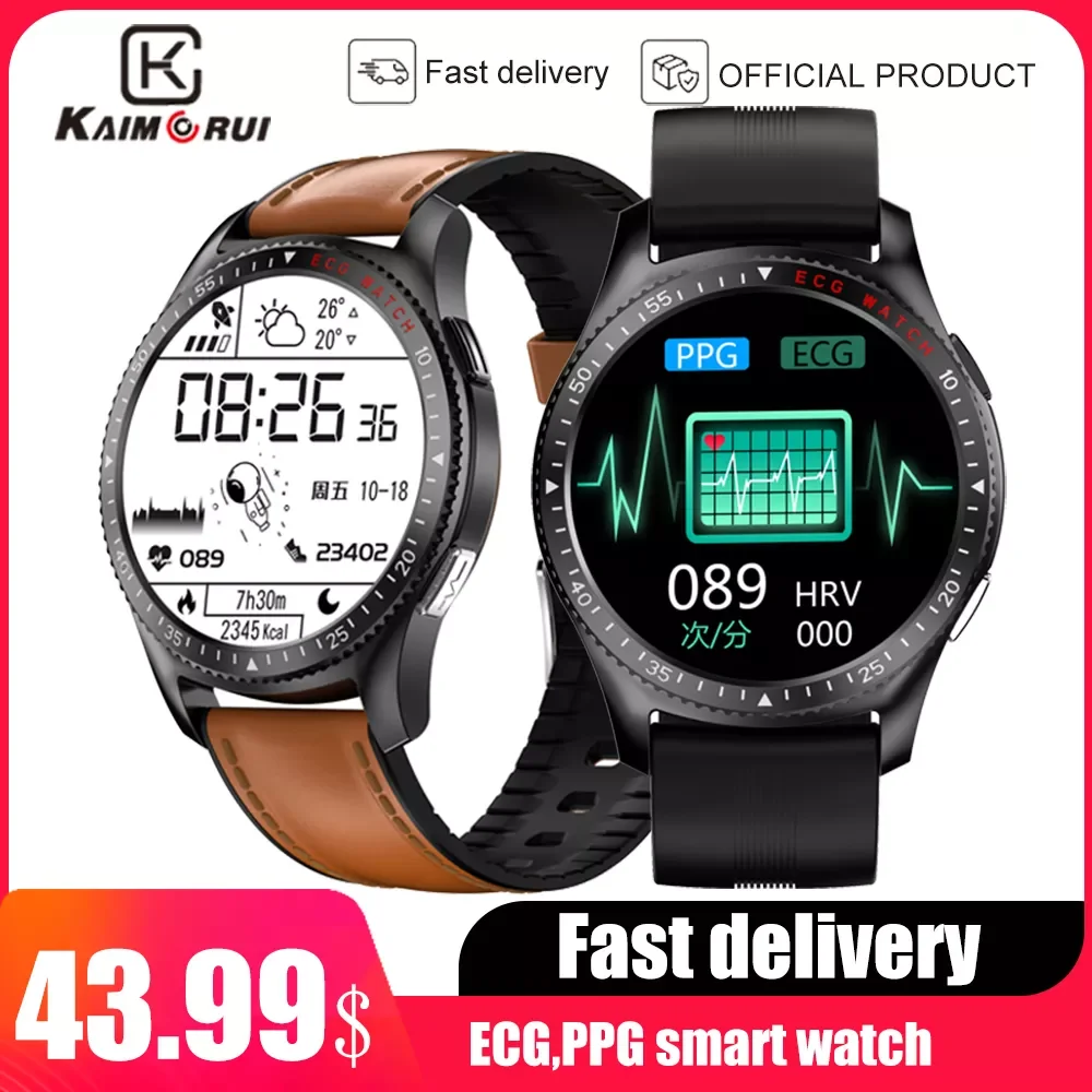 

2021 New Smart Watch Men ECG PPG Smartwatch For Android Ios 1.28" Screen Blood Pressure Oxygen Monitor Men's Wristwatch