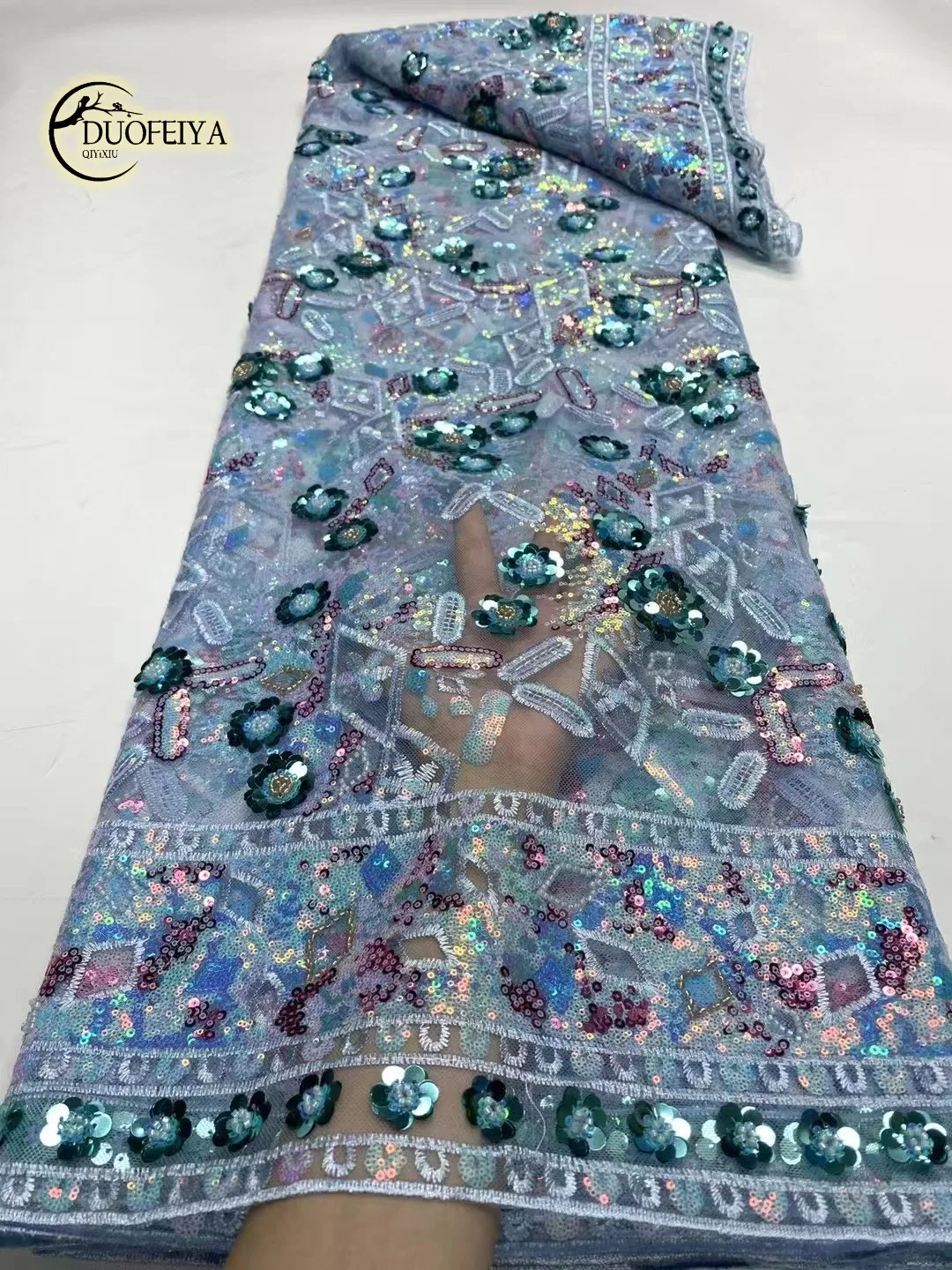 Fashion French Mesh Net Sequins Lace Fabric 2023 High Quality African Nigerian Tulle Lace Fabric For Wedding Party
Fashion French Mesh Net Sequins Lace Fabric 2023 High Quality African Nigerian Tulle Lace Fabric For Wedding Party