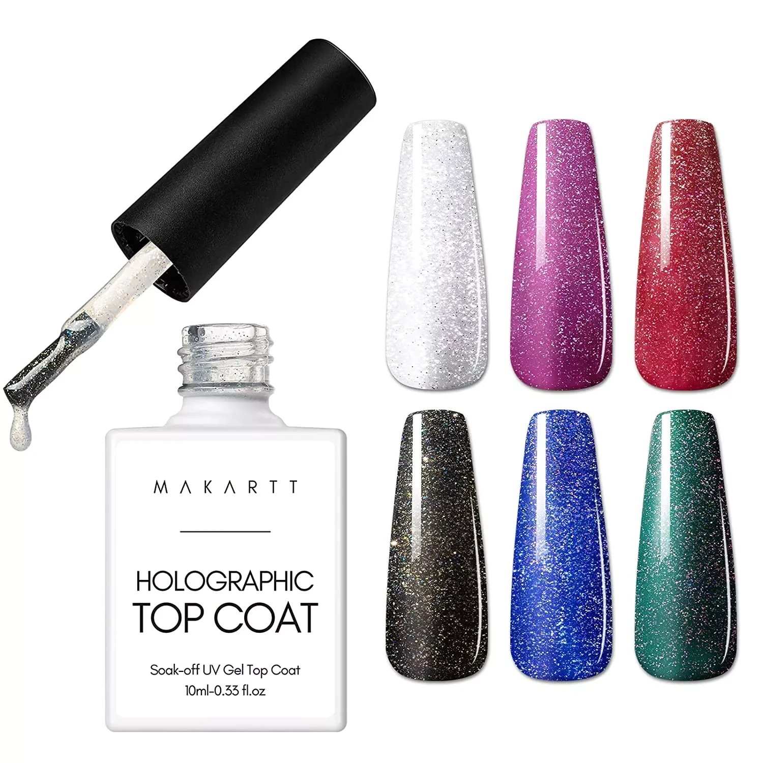 NEW2023 Glitter Top Coat, Soak Off Top Coat Nail Polish, Gel Top Coat with Shiny Finish and Long Lasting
NEW2023 Glitter Top Coat, Soak Off Top Coat Nail Polish, Gel Top Coat with Shiny Finish and Long Lasting