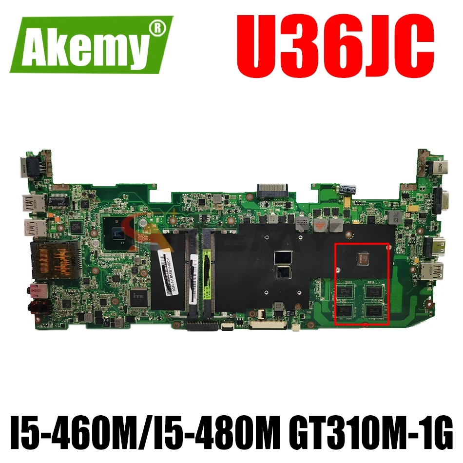 AKEMY U36JC Laptop Motherboard For ASUS U36JC U36J U36 Test Original Motherboard I5-460M/I5-480M GT310M-1G
AKEMY U36JC Laptop Motherboard For ASUS U36JC U36J U36 Test Original Motherboard I5-460M/I5-480M GT310M-1G