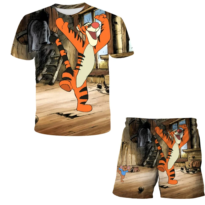 3D Printed Fashionable Pattern Child Beach Pants Set Cartoon Baby Clothes Disney Tigger Boys And Girls Universal T-shirt Set
3D Printed Fashionable Pattern Child Beach Pants Set Cartoon Baby Clothes Disney Tigger Boys And Girls Universal T-shirt Set
