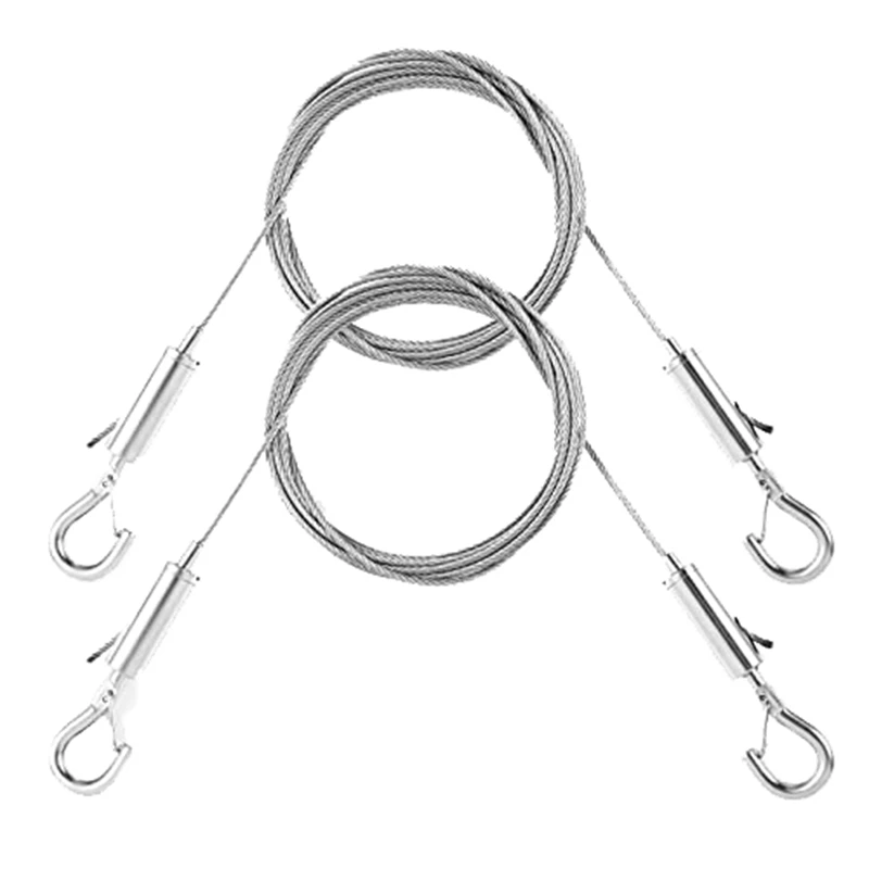2PCS Adjustable Picture Hanging Wire Kit - Heavy Duty Hardware , 1M X1.5Mm Stainless Steel Cables Hanging Rope
2PCS Adjustable Picture Hanging Wire Kit - Heavy Duty Hardware , 1M X1.5Mm Stainless Steel Cables Hanging Rope