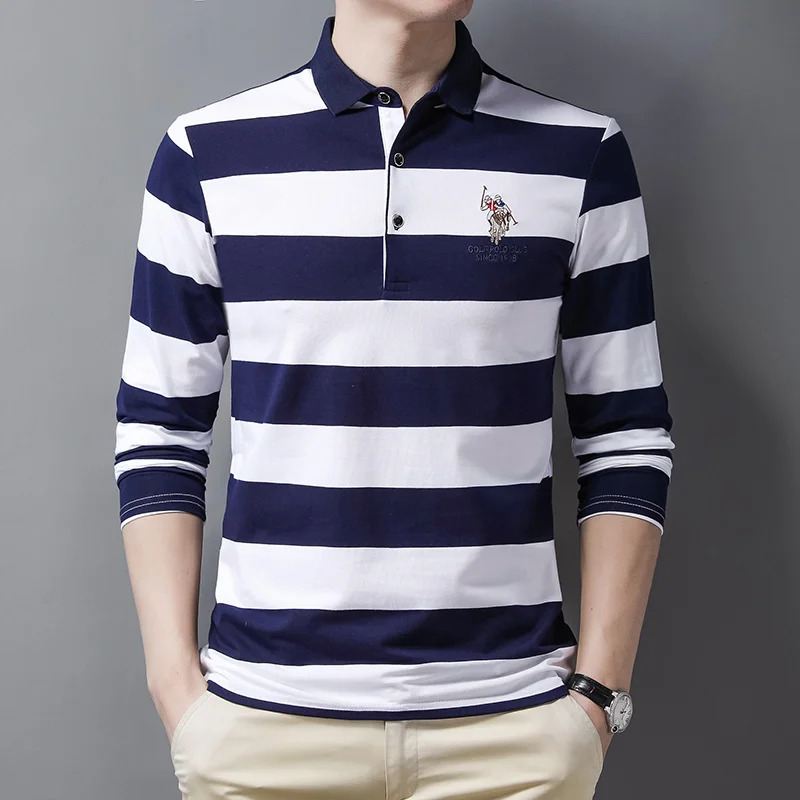 Autumn Long Sleeve Polo Shirt for Men Golf Wear Stripe Designer Casual Clothes 2023 Fashion Male Luxury Tops
Autumn Long Sleeve Polo Shirt for Men Golf Wear Stripe Designer Casual Clothes 2023 Fashion Male Luxury Tops