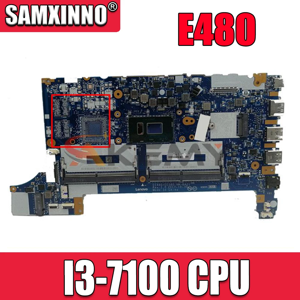 genuine EE480 EE580 NM-B421 FOR Lenovo E480 LAPTOP MOTHERBOARD WITH I3-7100 CPU Test OK
genuine EE480 EE580 NM-B421 FOR Lenovo E480 LAPTOP MOTHERBOARD WITH I3-7100 CPU Test OK