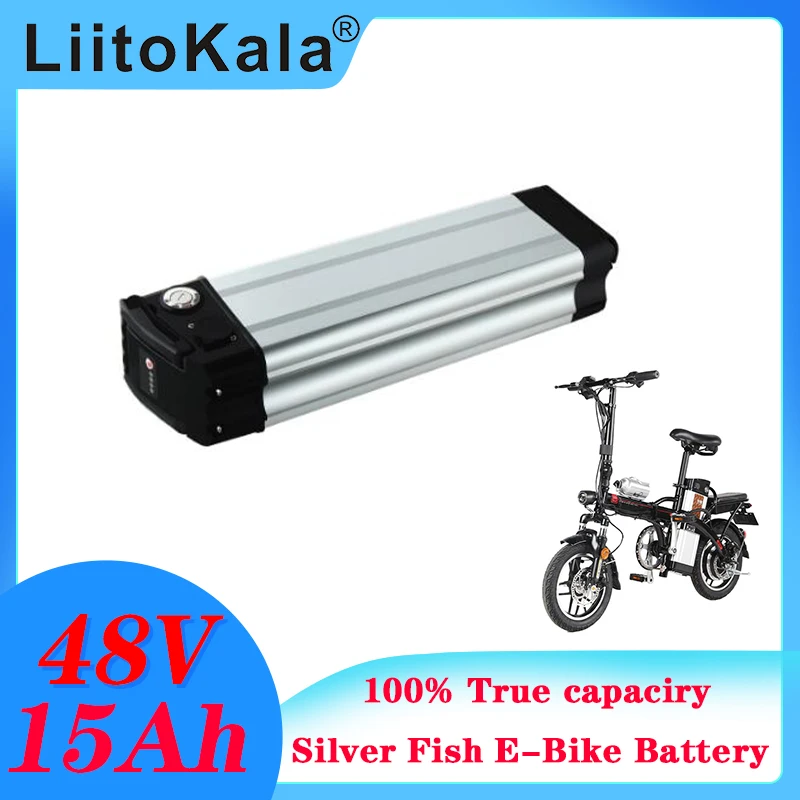 LiitoKala 48V 15Ah Top Discharge Electric Bike Bicycle 48V Lithium Battery Silverfish Electric Bike Battery with 20A BMS
LiitoKala 48V 15Ah Top Discharge Electric Bike Bicycle 48V Lithium Battery Silverfish Electric Bike Battery with 20A BMS