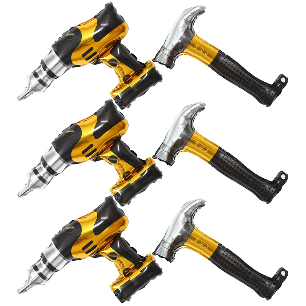 6 Pcs Tool Aluminum Film Balloon Boy Giftsation Decor Construction Party Prop Theme Birthday Supplies
6 Pcs Tool Aluminum Film Balloon Boy Giftsation Decor Construction Party Prop Theme Birthday Supplies