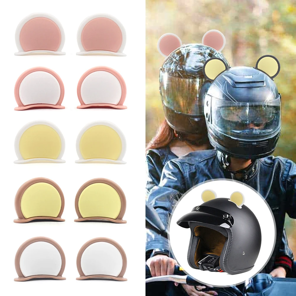 1Pair Universal Motorcycle Helmet Bear Ears Cute Helmet Decoration For Girls Women Rubber Ears Scooter Bicycle Helmet Ornaments
1Pair Universal Motorcycle Helmet Bear Ears Cute Helmet Decoration For Girls Women Rubber Ears Scooter Bicycle Helmet Ornaments