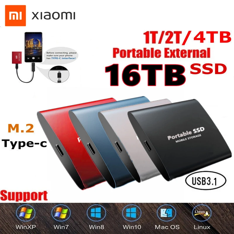 Hot Portable USB 3.0 SSD Hard Drives Solid State Disk16TB4TB Storage Device Hard Drive Computer Mobile Solid State Drive
Hot Portable USB 3.0 SSD Hard Drives Solid State Disk16TB4TB Storage Device Hard Drive Computer Mobile Solid State Drive