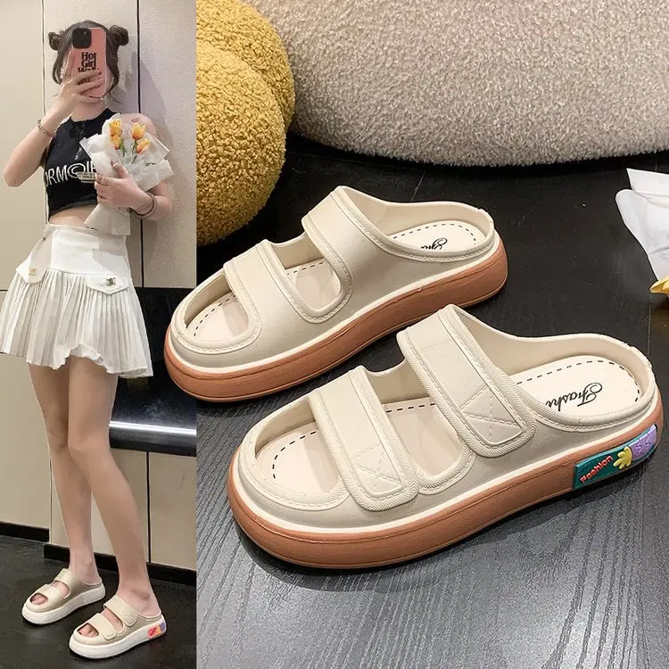 Summer Fashion Soft Sole Outdoor Beach Slides Women Thick Platform Slippers Lady Solid Color Non Slip Sandals Breathable Sandals
Summer Fashion Soft Sole Outdoor Beach Slides Women Thick Platform Slippers Lady Solid Color Non Slip Sandals Breathable Sandals