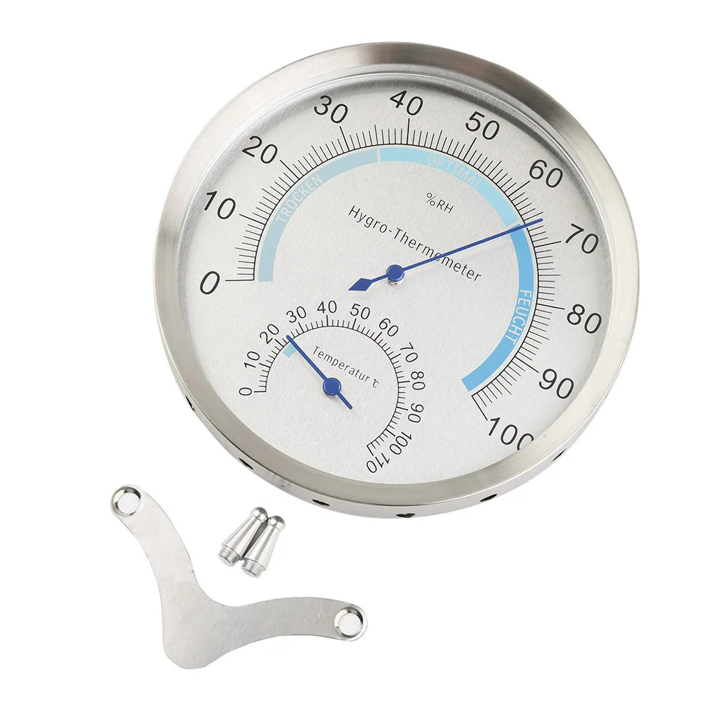 Practical Brand New.high Quality Thermo Hygrometer Climate Test Durable Indoor Stainless Steel +1-2%(℃) 1 Piece Living Room
Practical Brand New.high Quality Thermo Hygrometer Climate Test Durable Indoor Stainless Steel +1-2%(℃) 1 Piece Living Room