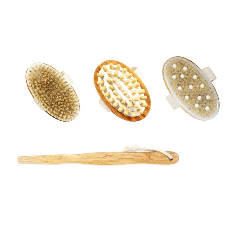 SEWS-Bluezoo South Fin 4Pcs Nan Bamboo Body Cleaning Brush Massaging Tool Set South Fin Boar-Bristle Brushs Rubber Exfoliating B
SEWS-Bluezoo South Fin 4Pcs Nan Bamboo Body Cleaning Brush Massaging Tool Set South Fin Boar-Bristle Brushs Rubber Exfoliating B