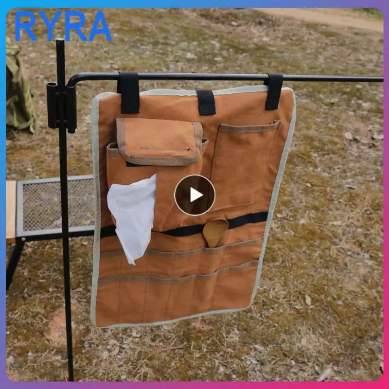 Camping Hanging Bag Multifunctional Picnic Tableware Storage Bag Portable Barbecue Cutlery Organizer Hanging Bags Outdoor Tools
Camping Hanging Bag Multifunctional Picnic Tableware Storage Bag Portable Barbecue Cutlery Organizer Hanging Bags Outdoor Tools