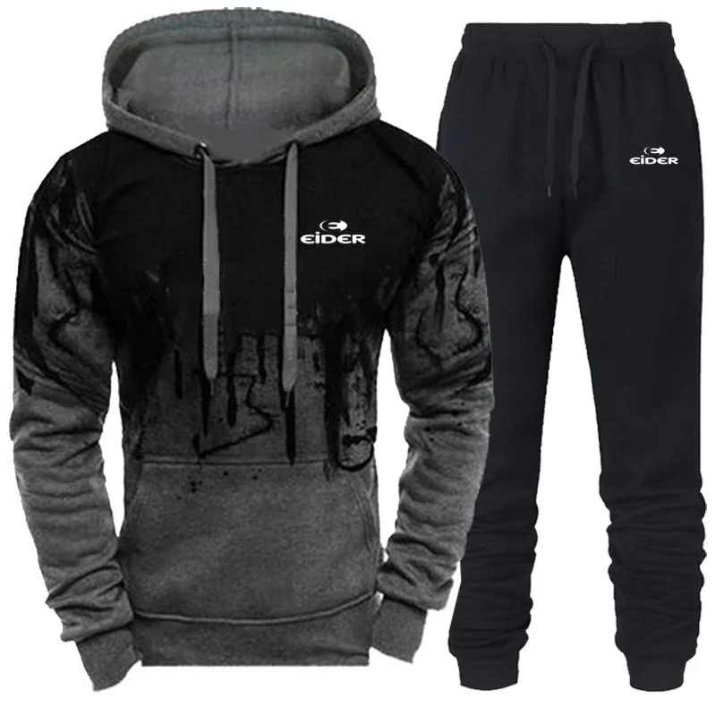 EIDER Tracksuit Men pullover Hoodies Sweatshirt+Sweatpants Suit Autumn Winter Warm Tracksuit Sets Men's Hooded Outwear Suit
EIDER Tracksuit Men pullover Hoodies Sweatshirt+Sweatpants Suit Autumn Winter Warm Tracksuit Sets Men's Hooded Outwear Suit