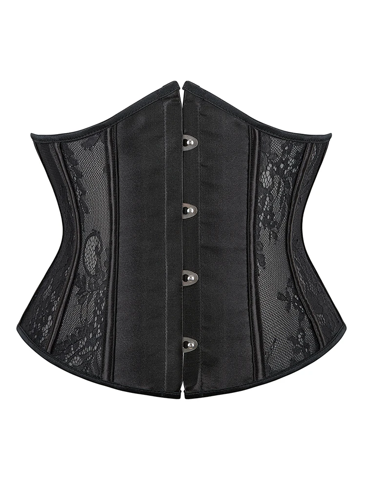 Gothic Corset Lace Boned Bustier Waist Cincher Slimming Body Shaper Women Underbust Corset Plus Size Party Clubwear Halloween
Gothic Corset Lace Boned Bustier Waist Cincher Slimming Body Shaper Women Underbust Corset Plus Size Party Clubwear Halloween