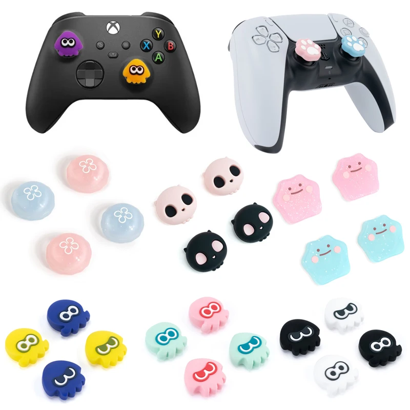 Cute Silicone Protector Case Joystick Cover For Sony PS5 PS4 PS3 Xbox One/360 Slim Series X/S Switch Pro Thumb Stick Grip Cap
Cute Silicone Protector Case Joystick Cover For Sony PS5 PS4 PS3 Xbox One/360 Slim Series X/S Switch Pro Thumb Stick Grip Cap