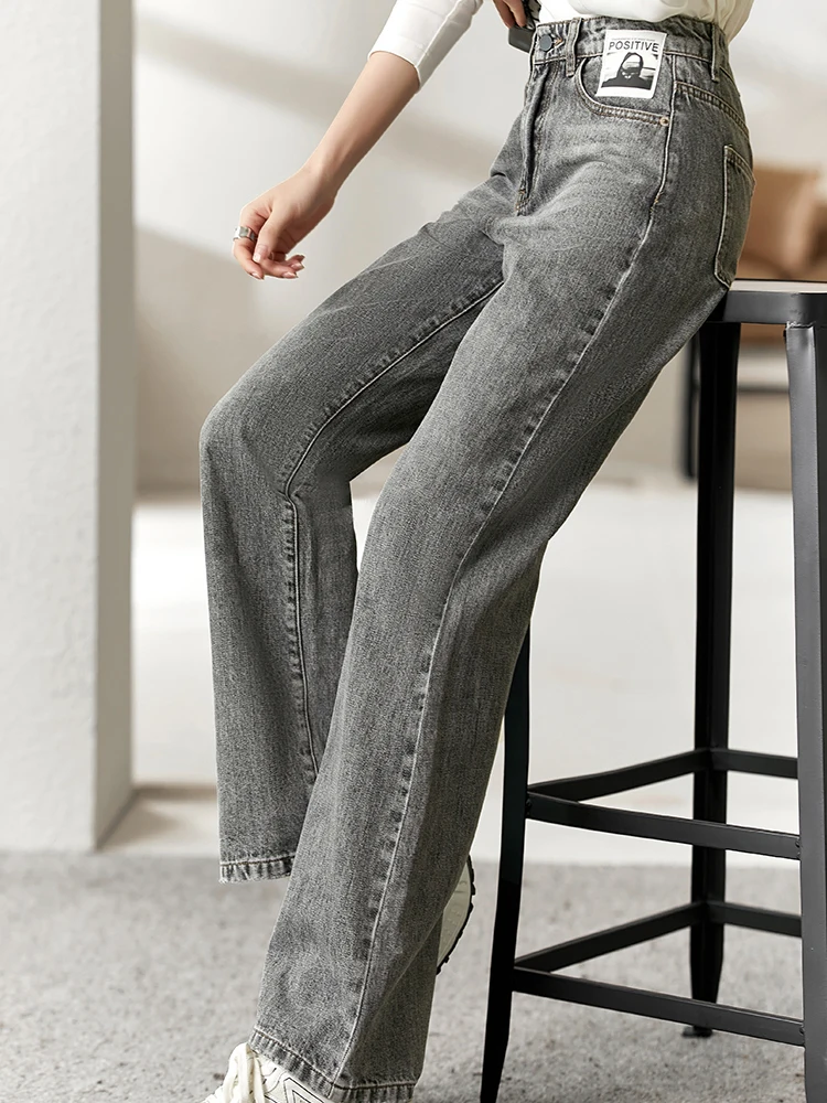 Vimly Jeans Women Autumn 2022 New Vintage Commuter Slim Wide Leg High Waist All-match Straight Tube Ankle-Length Pants 70575
Vimly Jeans Women Autumn 2022 New Vintage Commuter Slim Wide Leg High Waist All-match Straight Tube Ankle-Length Pants 70575