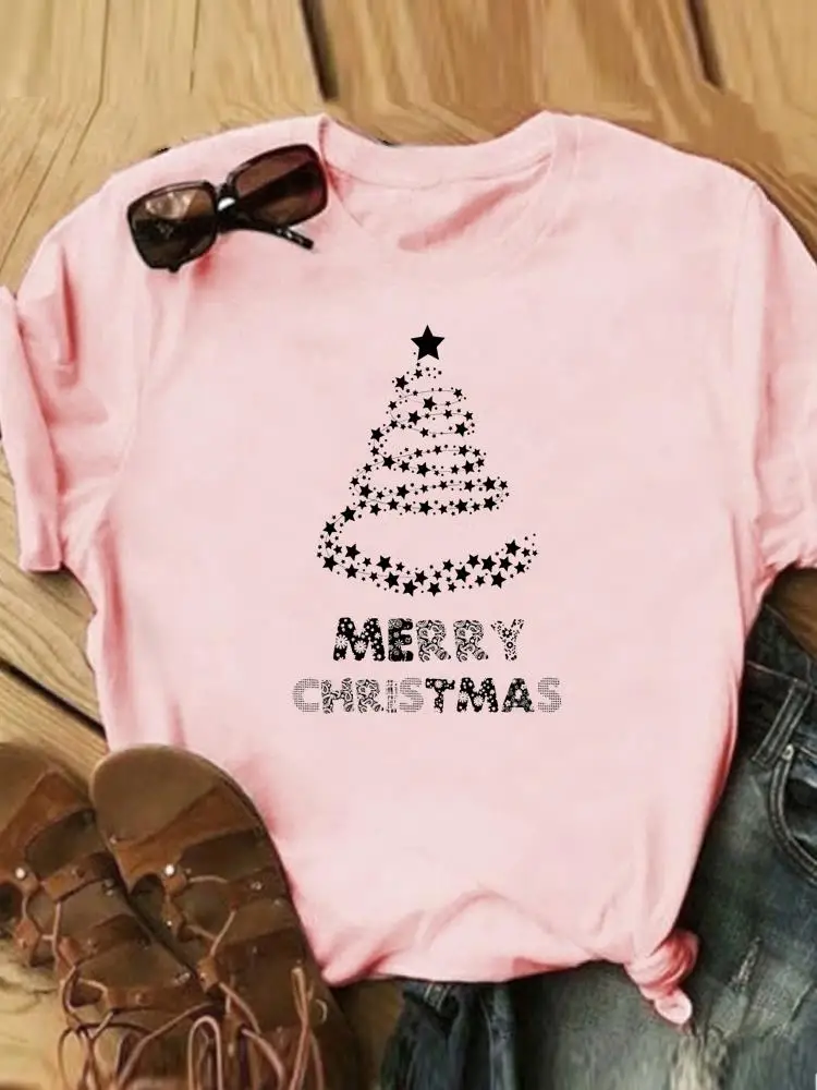 Women Fashion Female Merry Christmas Clothing T Print Graphic Tee Star Sweet Tree Trend Holiday New Year Casual T-shirts
Women Fashion Female Merry Christmas Clothing T Print Graphic Tee Star Sweet Tree Trend Holiday New Year Casual T-shirts
