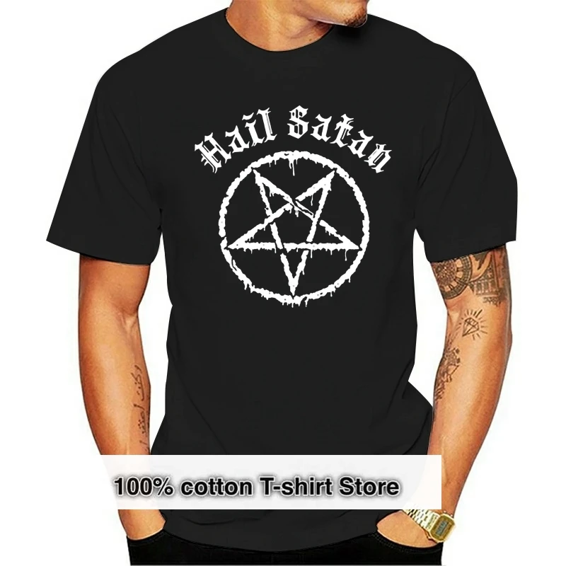 Customize Summer T-Shirt Cool Comical Hail Satan Satanic Church Pentagram T Shirts Army Green Female Hiphop Tops
Customize Summer T-Shirt Cool Comical Hail Satan Satanic Church Pentagram T Shirts Army Green Female Hiphop Tops