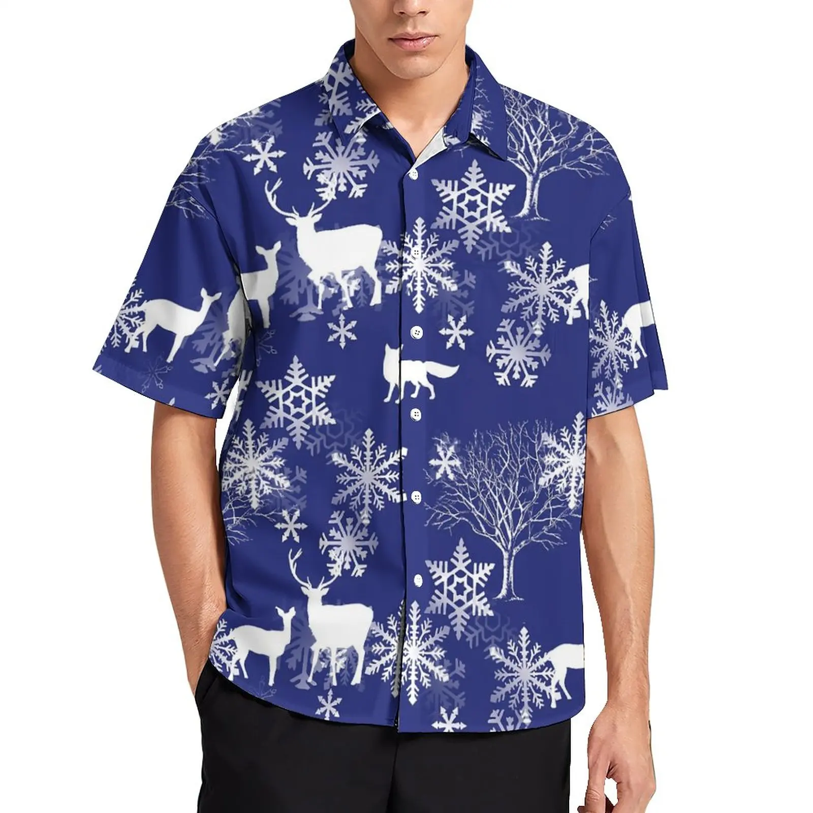 Deer Bunny Fox Blouses Men Animal Print Casual Shirts Hawaiian Short Sleeve Custom Streetwear Oversized Beach Shirt Gift
Deer Bunny Fox Blouses Men Animal Print Casual Shirts Hawaiian Short Sleeve Custom Streetwear Oversized Beach Shirt Gift