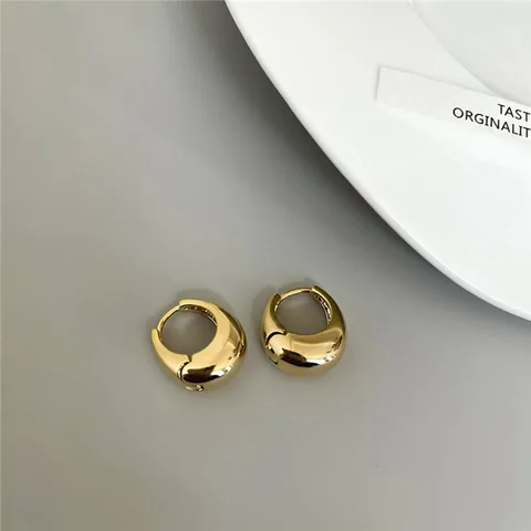 Геометрические серьги-кольца с пряжкой для женщин и девушек, роскошные модные новые ювелирные изделия, подарок другу, вечерние