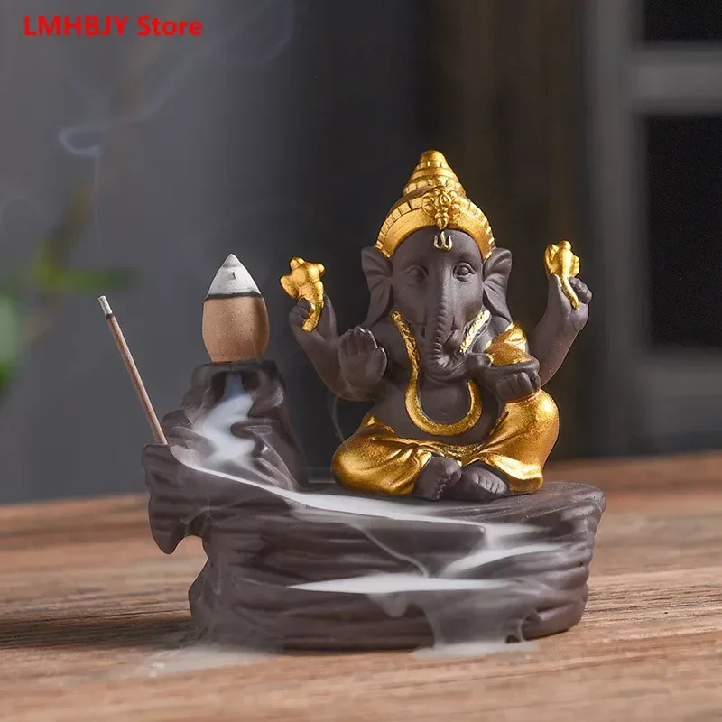 LMHBJY Creative Decoration for Reverse Flow Purple Sand Incense Burner Gao Shan Liu Liu Xiang Shen Ganisha Incense Burner
LMHBJY Creative Decoration for Reverse Flow Purple Sand Incense Burner Gao Shan Liu Liu Xiang Shen Ganisha Incense Burner