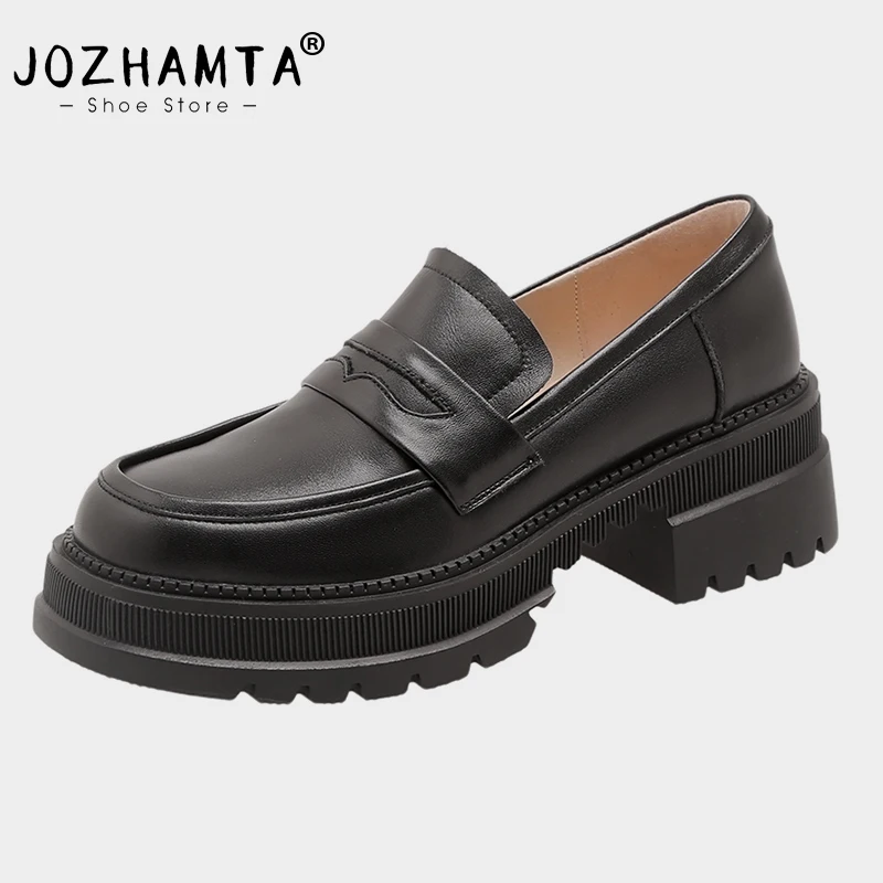 JOZHAMTA Size 34-40 Women Pumps 2023 Fashion Platform High Heels Shoes Real Leather Loafers Chunky Heel Casual Office Luxury
JOZHAMTA Size 34-40 Women Pumps 2023 Fashion Platform High Heels Shoes Real Leather Loafers Chunky Heel Casual Office Luxury