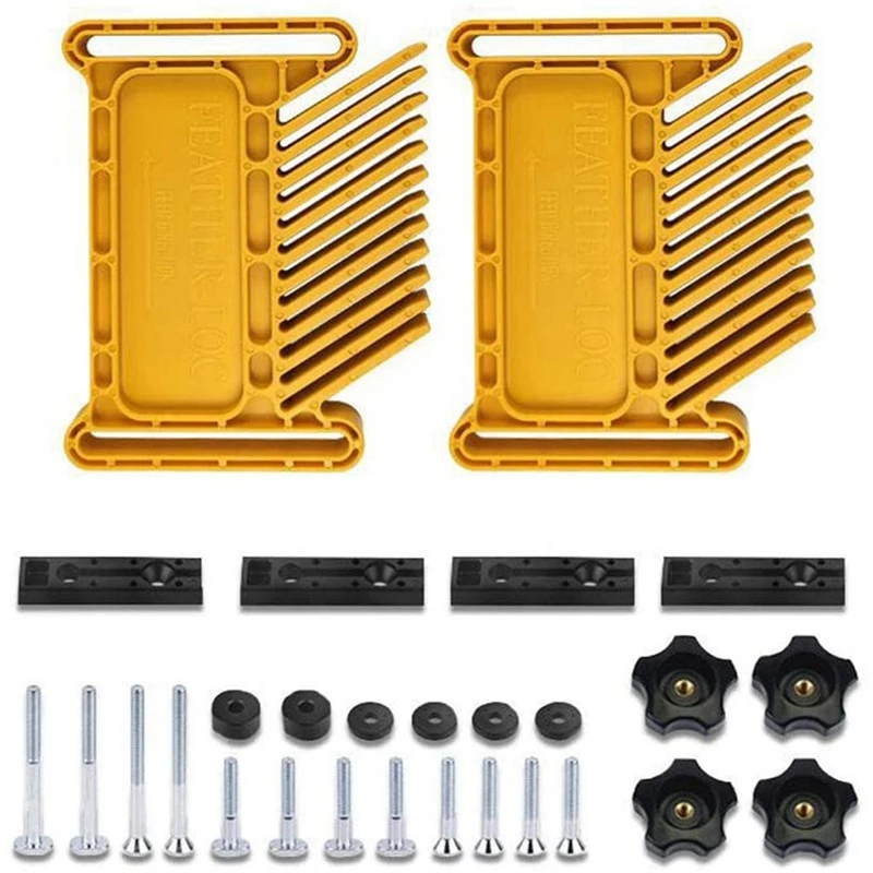 2Pcs Featherboard Woodworking Feather Board Set Router Tables Saws Aid Tool Kits With T-Slots, Miter Slots
2Pcs Featherboard Woodworking Feather Board Set Router Tables Saws Aid Tool Kits With T-Slots, Miter Slots
