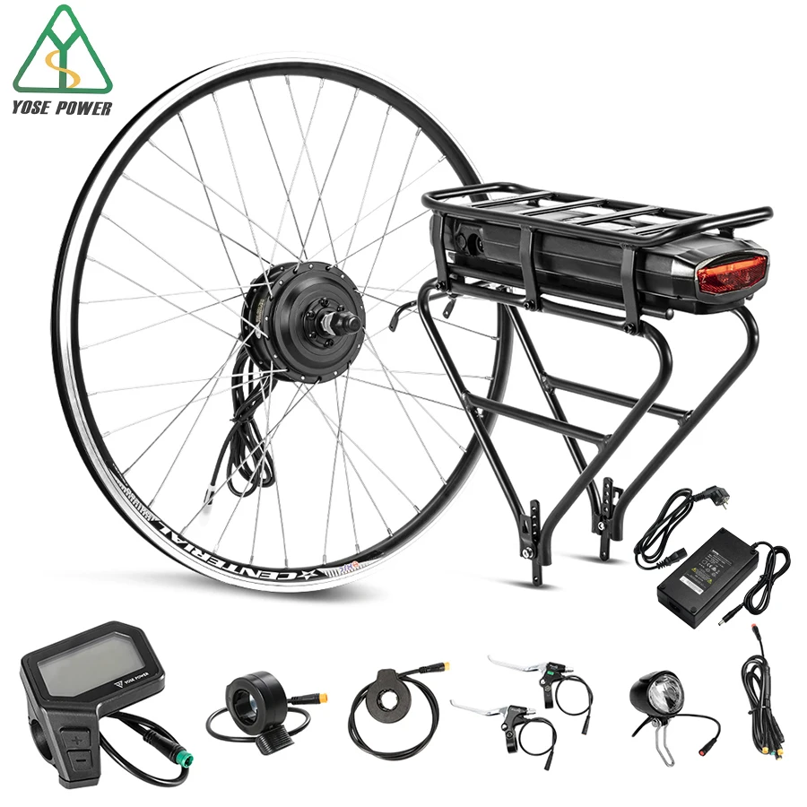 Ebike Conversion Motor Wheel Kit 36V 250W 28inch 700C Front Motor Electric Bicycle Wheel With Rear Rack Battery 36V 13Ah
Ebike Conversion Motor Wheel Kit 36V 250W 28inch 700C Front Motor Electric Bicycle Wheel With Rear Rack Battery 36V 13Ah