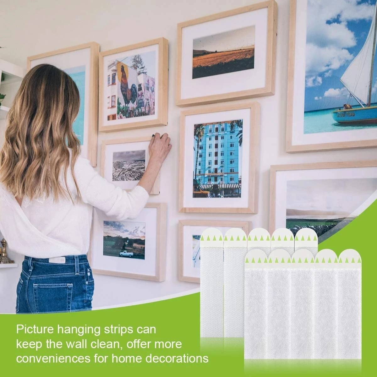 24 Non-marking Magic Clasp Hook Free Damage Multi-purpose Wall Hooks Hanging for Picture Frame Poster Hanging Strips Decoration
24 Non-marking Magic Clasp Hook Free Damage Multi-purpose Wall Hooks Hanging for Picture Frame Poster Hanging Strips Decoration