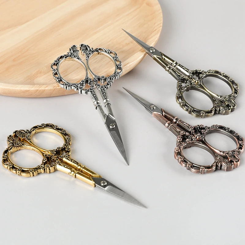 Vintage Floral Pattern Scissors European Art Foil Cutter Seamstress Blossom Scissor Antique Sewing Fabric Tool
Vintage Floral Pattern Scissors European Art Foil Cutter Seamstress Blossom Scissor Antique Sewing Fabric Tool