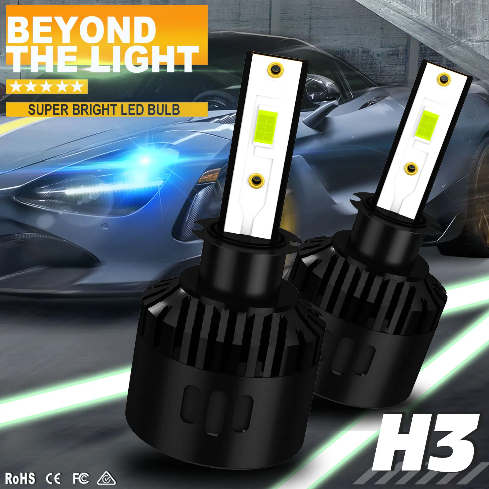 Superior Lighting Performance with 3000K/6000K/8000K H1 H3 LED Car Headlight Bulbs
Superior Lighting Performance with 3000K/6000K/8000K H1 H3 LED Car Headlight Bulbs