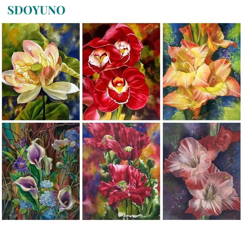 SDOYUNO Modern Painting By Numbers Diy frame Handmade Canvas Painting Flower Coloring By Number Wall Decor
SDOYUNO Modern Painting By Numbers Diy frame Handmade Canvas Painting Flower Coloring By Number Wall Decor