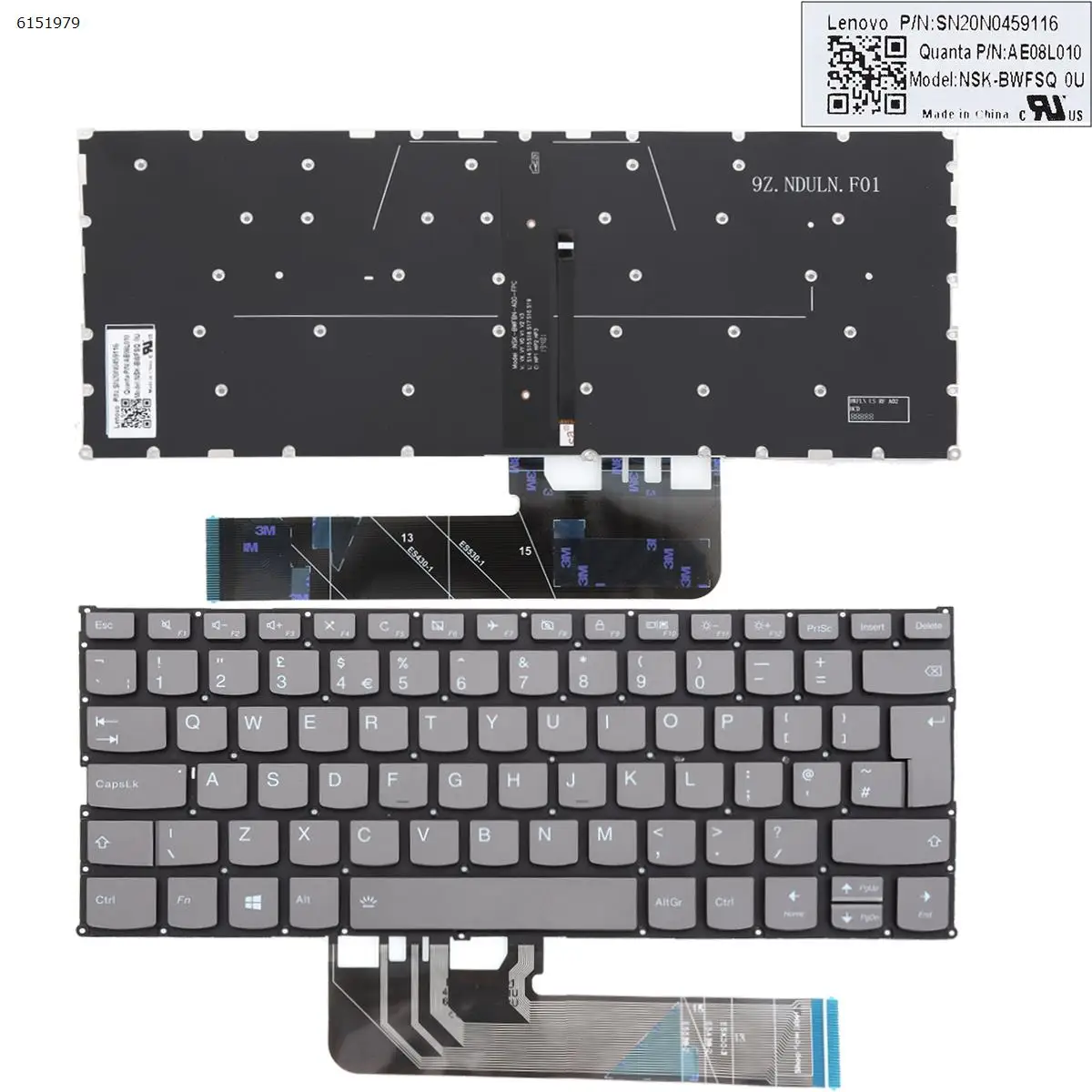 Клавиатура для ноутбука с английской раскладкой для IBM Lenovo Yoga 530-14IKB 530-14ARR 730-13ikb 730-13iwl 730-15ikb 730-15iwl, серая подсветка без рамки
Клавиатура для ноутбука с английской раскладкой для IBM Lenovo Yoga 530-14IKB 530-14ARR 730-13ikb 730-13iwl 730-15ikb 730-15iwl, серая подсветка без рамки