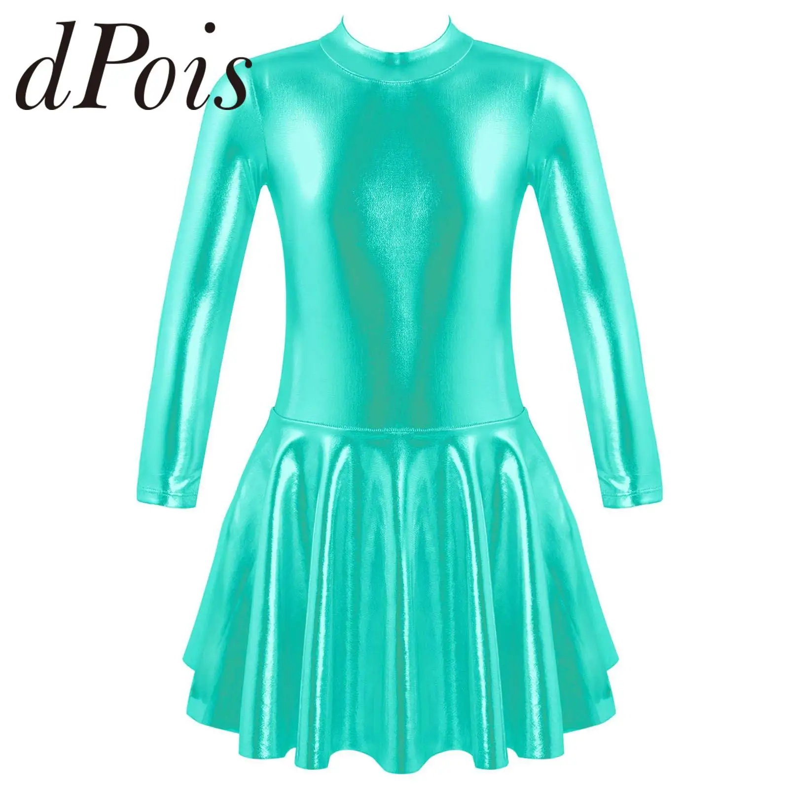 Kids Long Sleeve Figure Skating Dress Girls Metallic Jazz Dance Costume Dance Dresses for Children Modern Contemporary Dancewear
Kids Long Sleeve Figure Skating Dress Girls Metallic Jazz Dance Costume Dance Dresses for Children Modern Contemporary Dancewear