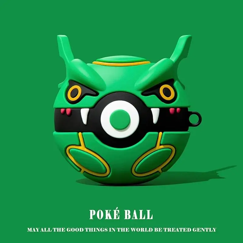 Poke Ball для Airpods Pro 2 милый 3D мультяшный аниме чехол Чехол мягкий силиконовый