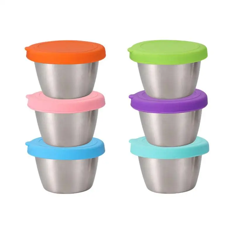 Salad Sauce Container 6pcs Small Stainless Steel Sauce Cups With Lid Leak Proof Condiment Cups Kitchen Gadgets For Picnics
Salad Sauce Container 6pcs Small Stainless Steel Sauce Cups With Lid Leak Proof Condiment Cups Kitchen Gadgets For Picnics